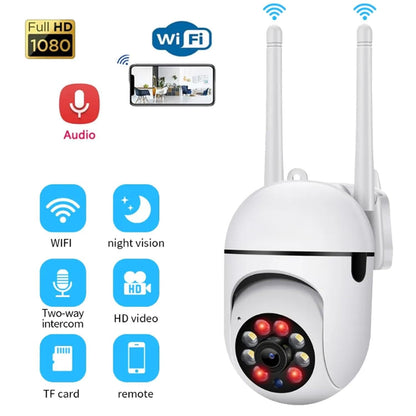 Cutech 4MP WiFi Mini PTZ Home Security Camera | Full HD 1080P & 360°, Night Vision, Motion Alerts, Two-Way Audio, Mobile App Wireless CCTV for Home Outdoor & Weather Resistant