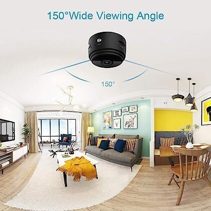 Cutech WiFi Camera Security Camera for Home Outdoor High HD Focus Magnet Mini WiFi Magnetic Live Stream Night Vision IP Wireless 1080P Audio Video CCTV for Home and Office Monitoring