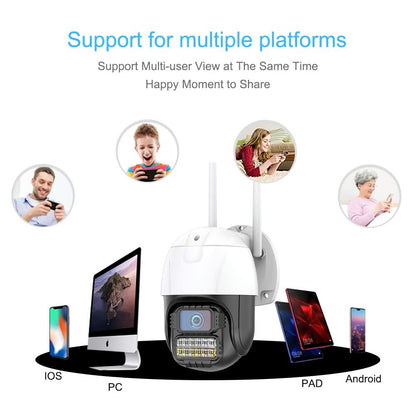 Cutech 5MP Wireless Outdoor Security Camera with 1080P HD Video, Motion Detection, Night Vision, Two-Way Audio,Indoor and Outdoor Home Security CCTV Camera with Mobile App V380 Pro