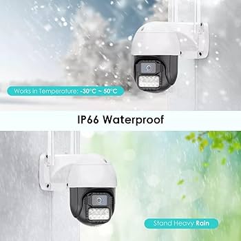 Cutech 5MP Wireless Outdoor Security Camera with 1080P HD Video, Motion Detection, Night Vision, Two-Way Audio,Indoor and Outdoor Home Security CCTV Camera with Mobile App V380 Pro