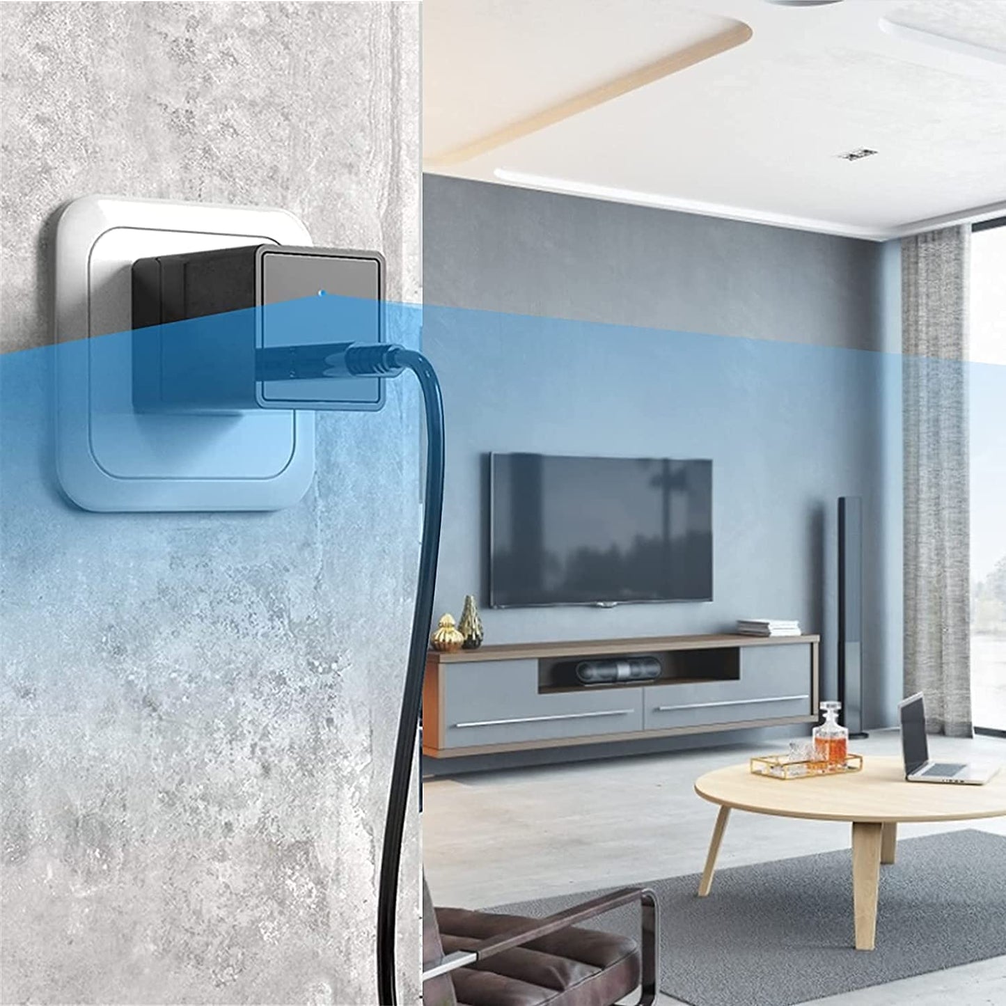 Cutech 1080p HD USB Charger Camera, Plug USB Charger with SD Card, Supports 2 Mode Recording, Nanny cam |Home, Kids, Baby, Pet Monitoring