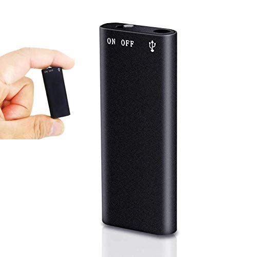Cutech Digital Voice Recorder 8GB Hidden Micro Digital Voice Audio Recorder Device | Digital Audio Recorder with mp3 Music Player Mini Recording Device | Wireless Electronic Dictaphone