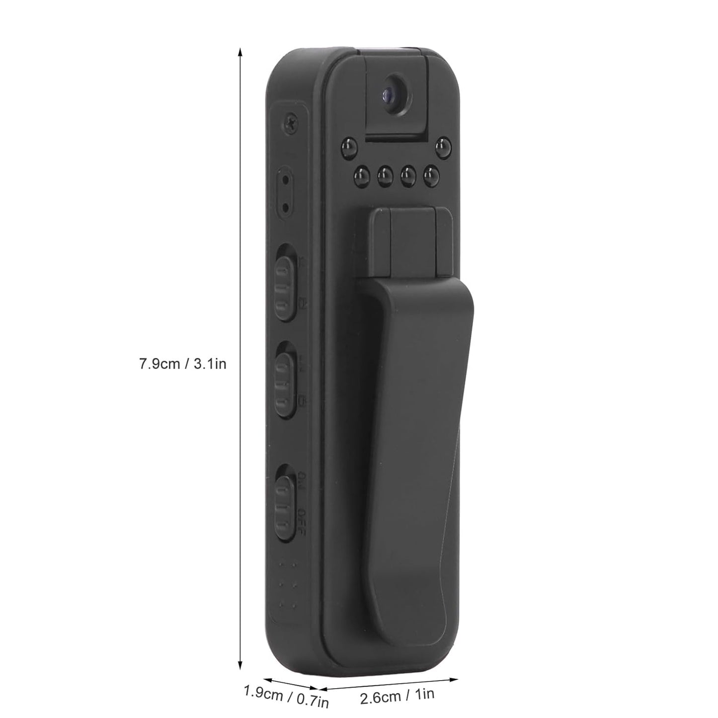 Cutech Body Camera, 1080P HD Bodycam Video Recorder with Night Vision, Wearable Camcorder for Home, Outdoor, Law Enforcement, Security Guard,