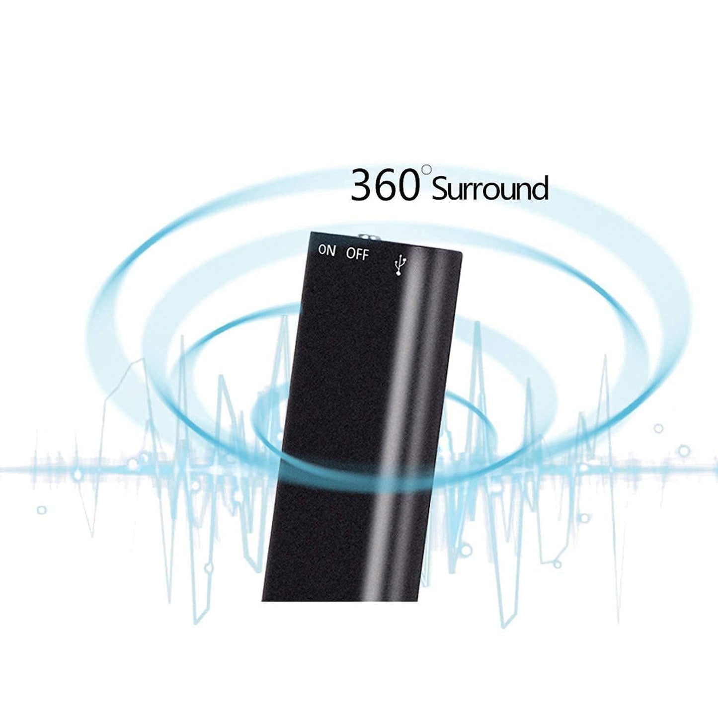Cutech Digital Voice Recorder 8GB Hidden Micro Digital Voice Audio Recorder Device | Digital Audio Recorder with mp3 Music Player Mini Recording Device | Wireless Electronic Dictaphone
