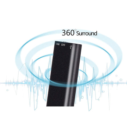 Cutech Digital Voice Recorder 8GB Hidden Micro Digital Voice Audio Recorder Device | Digital Audio Recorder with mp3 Music Player Mini Recording Device | Wireless Electronic Dictaphone