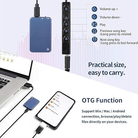 Cutech Slimmest Mini Digital Voice Activated Audio Recorder 64GB Inbuilt Memory with 750 Hours Recording Time After Single Charge, Metal Case, Voice Recording (Slimmest 64gb)