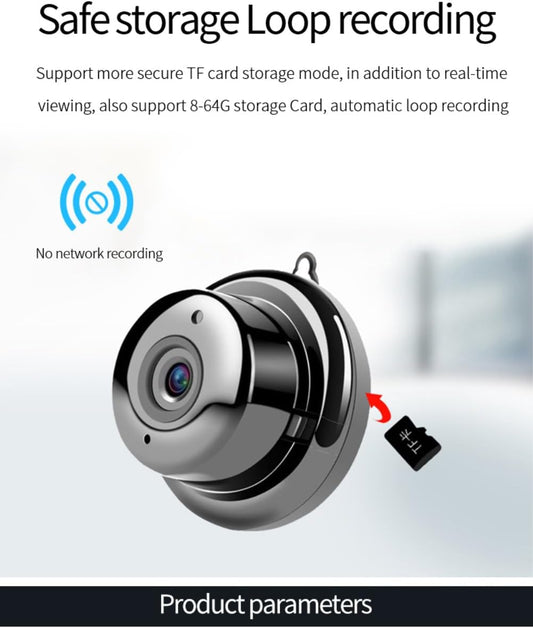 Cutech Wireless Indoor Smart Home Security Camera 24x7 Continuous Recording with Motion Sensor & Auto Tracking Smart Motion Human Detection and Alarm