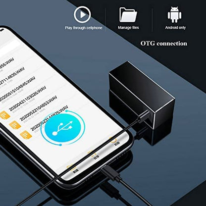 Cutech Small Voice Recorder with 365 Days Standby, 16 Days Recording Storage Capacity, Long Battery Life Audio Recorder with Inbuilt 32GB