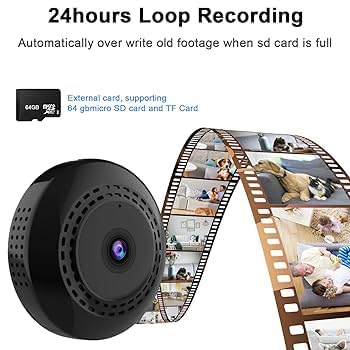 Cutech HD High-Definition, CCTV Security System Home & Office, Magnet Camera WiFi connectivity Enabling Live Streaming it Provides and Records in 1080P, with Audio and Video Camera (Mini Magnet)