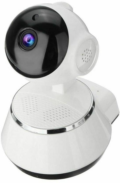 Cutech Smart WiFi Security Camera, Wireless Pan-Tilt Camera with HD Video, Two-Way Audio, Night Vision & Mobile App Support Robot CCTV Camera