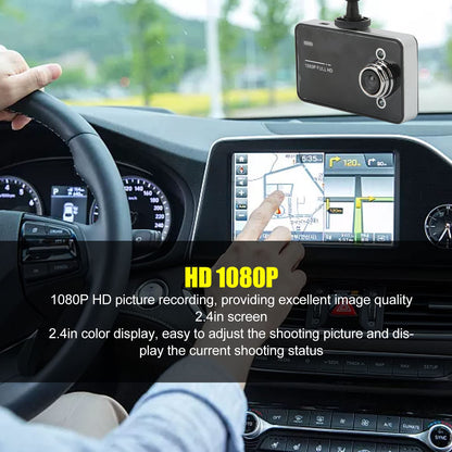 Cutech Vehicle Camera Recorder, Full HD 1080p Car Video Recording Camera with Wide Angle Lens & Loop Recording